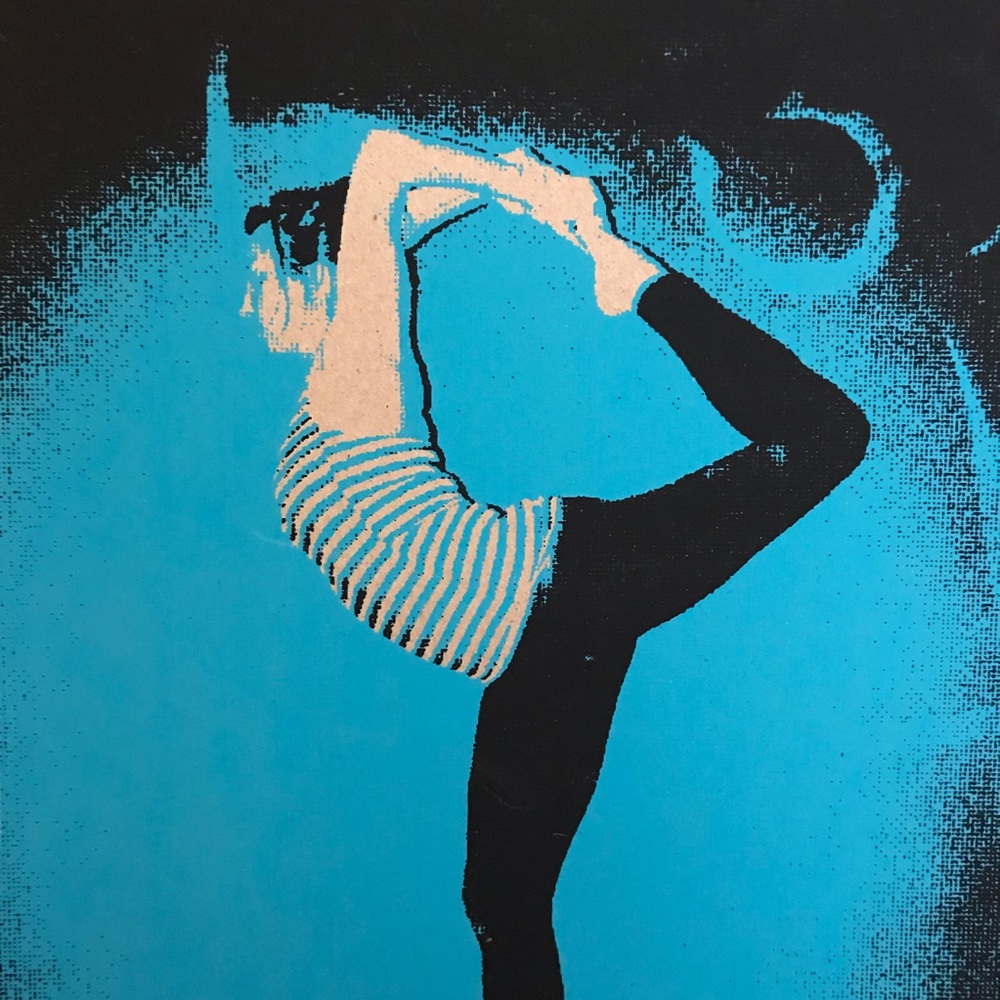 Natarajasana Dancer Pose screenprint handmade